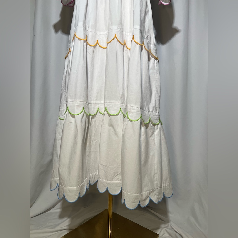 English Factory SCALLOPED EDGE MIDI DRESS | M - Picture 9 of 13